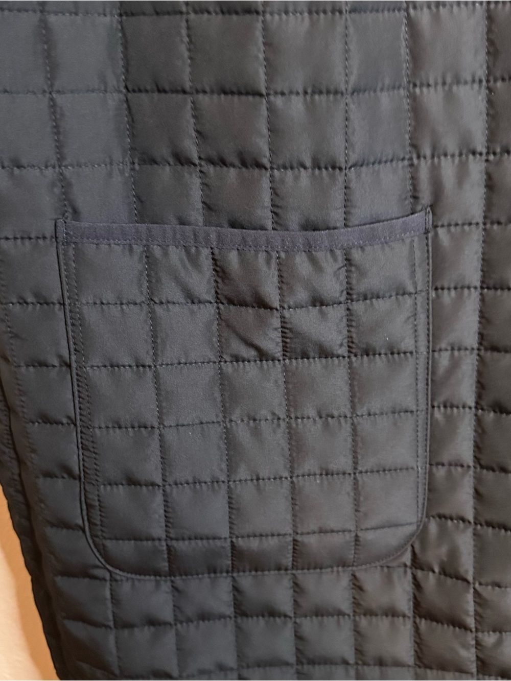 Athletic Works Black Quilted Jacket with Ribbed Collar - Picture 2 of 5
